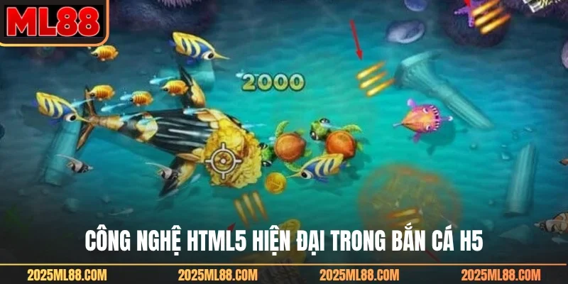 Công nghệ HTML5 hiện đại trong bắn cá H5
