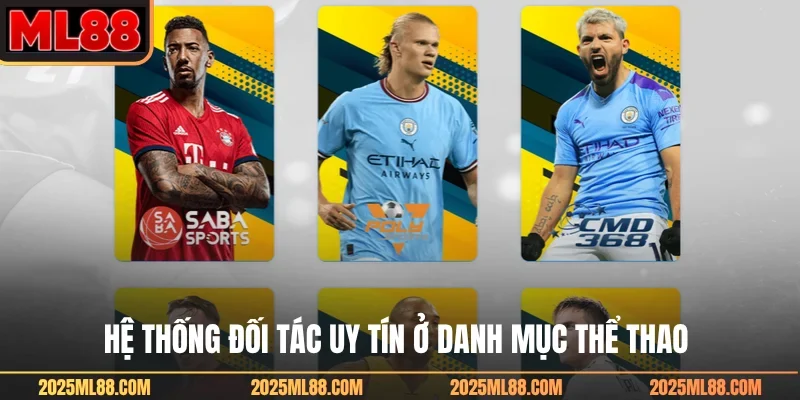 Hệ thống đối tác uy tín ở danh mục thể thao