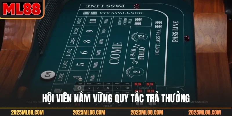 Hội viên nắm vững quy tắc trả thưởng