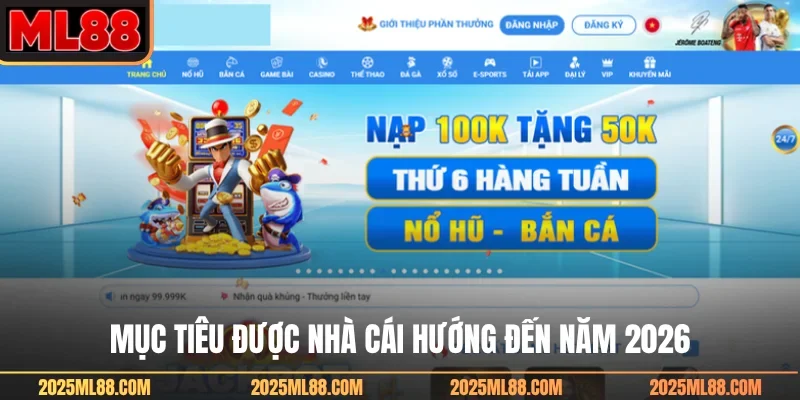 Mục tiêu được nhà cái hướng đến năm 2026