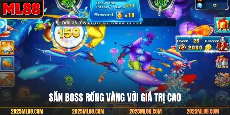 Săn boss rồng vàng với giá trị cao