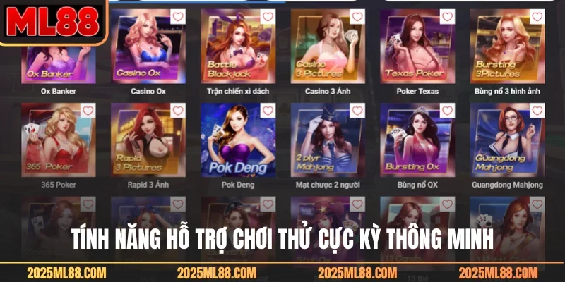 Tính năng hỗ trợ chơi thử cực kỳ thông minh